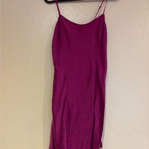 Vintage Victoria's Secret Silk Slip Dress|Mini | Pink |Lingerie| medium